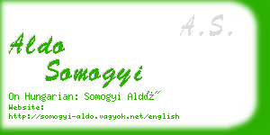 aldo somogyi business card